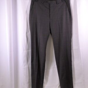 Lauren Ralph Lauren Grayish Brown Plaid Dress Pants Mens 36x34 Wool Blend